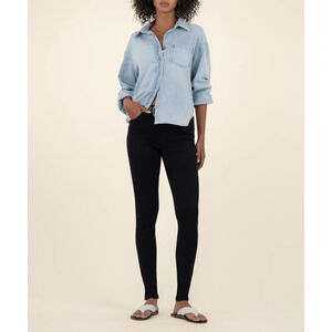 Kut Mia High Rise Slim Fit women Skinny Black Jeans Size 6